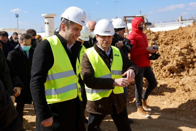 Ο Έλληνας Υπουργός Ενέργειας και ο Βούλγαρος Πρωθυπουργός στον υπό κατασκευή αγωγό IGB 