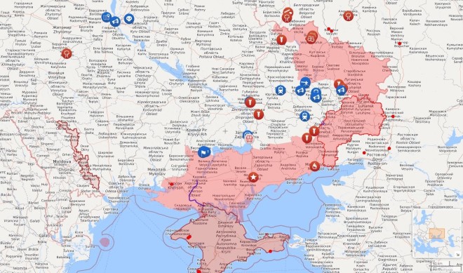 Χάρτης των πολεμικών εξελίξεων στην Ουκρανία Live 