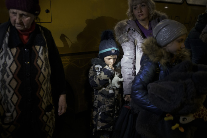 Τρομαγμένα τα παιδάκια στην Ουκρανία 