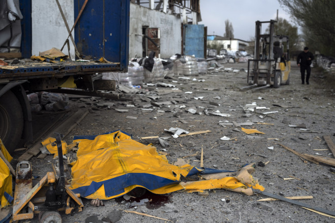 Ουκρανία βομβαρδισμένη πόλη