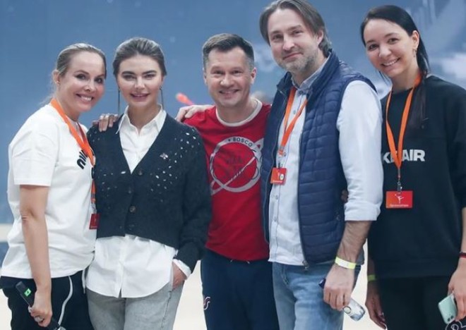 H Αλίνα Καμπάεβα σε πρόβα ρυθμικής γυμναστικής στη Μόσχα