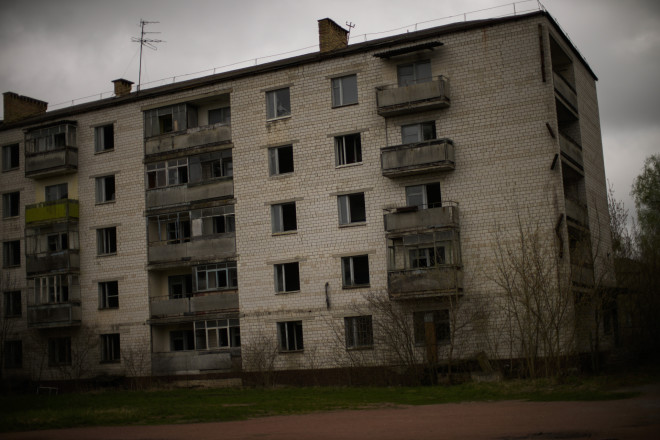 Βομβαρδισμένη πολυκατοικία στην Ουκρανία