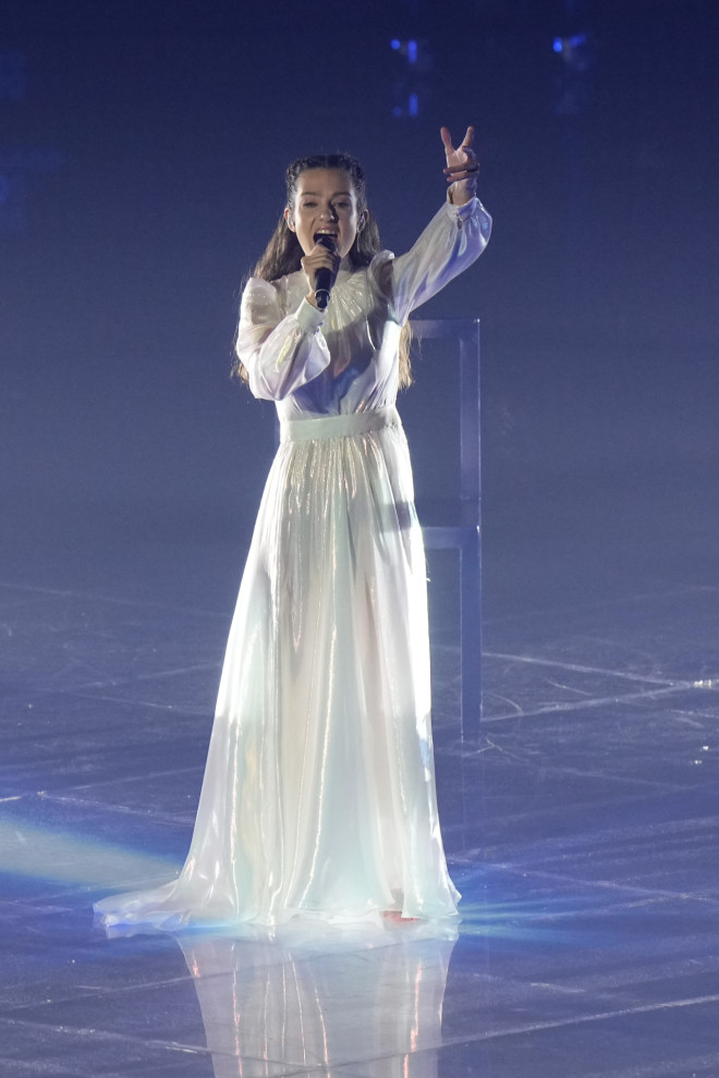 Η Αμάντα Γεωργιάδη προκρίθηκε στον τελικό της Eurovision 2022/ φωτογραφία AP