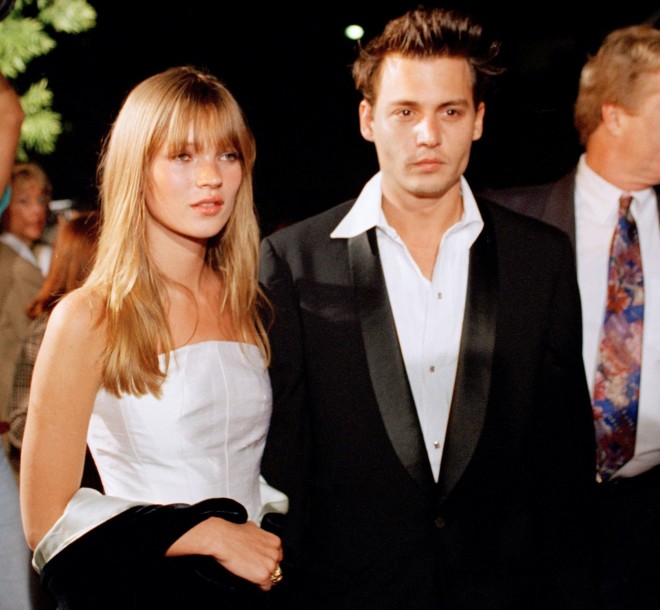 Kate Moss & Johnny Depp σε κινηματογραφική πρεμιέρα στο Χόλιγουντ το 1995