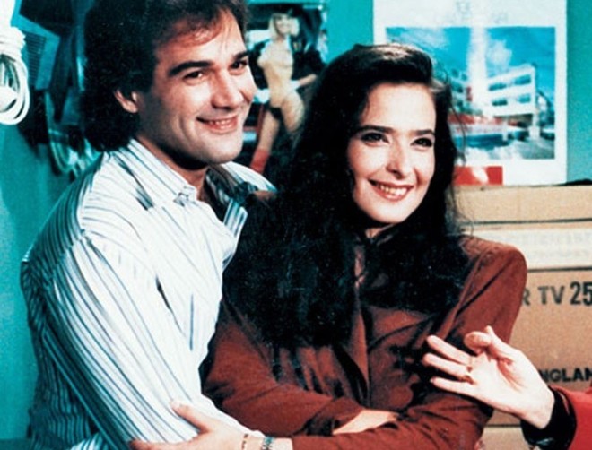 Ο Παύλος Ευαγγελόπουλος με την Κλαίρη Κατσαντώνη που στο Ρετιρέ υποδύθηκε τη σύζυγό του, την «Ελένη»