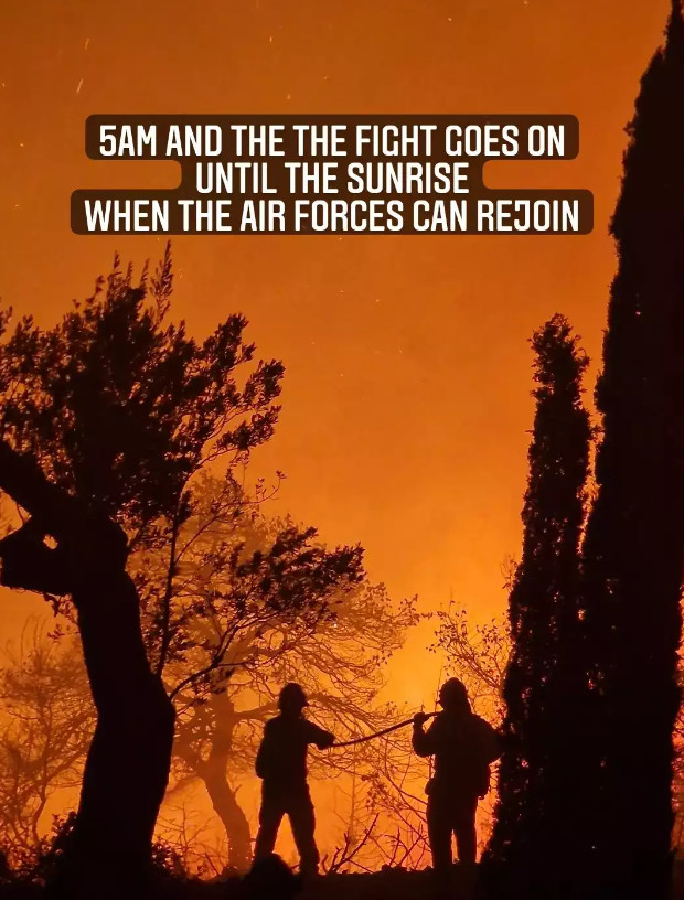 Φωτιά στο Κρανίδι Ο Μίλτος Καμπουρίδης στη μάχη με τις φλόγες