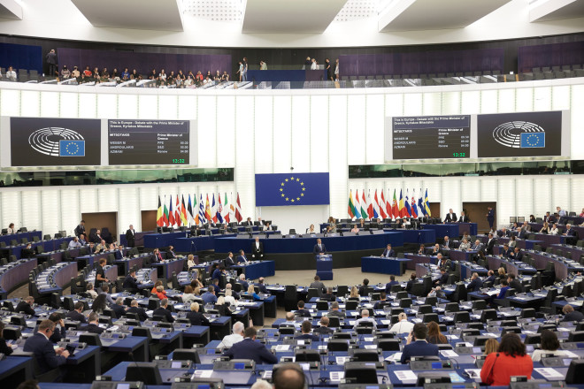 Στο βήμα της Ολομέλειας του Ευρωπαϊκού Κοινοβουλίου ανέβηκε ο πρωθυπουργός Κυριάκος Μητσοτάκης