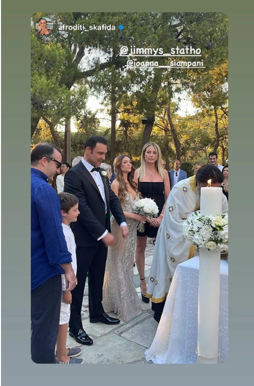  η Ιωάννα Σιαμπάνη και ο Τζίμης Σταθοκωστόπουλος παντρεύτηκαν γάμος έγκυος νυφικό -4