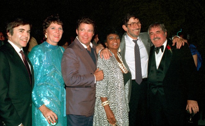 Το original cast της σειράς Star Trek το 1986