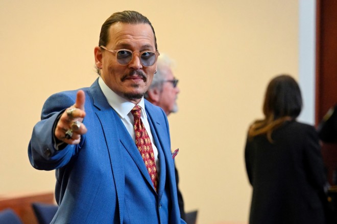 Ο Johnny Depp στο δικαστήριο του Fairfax στις ΗΠΑ τον περασμένο Μάιο