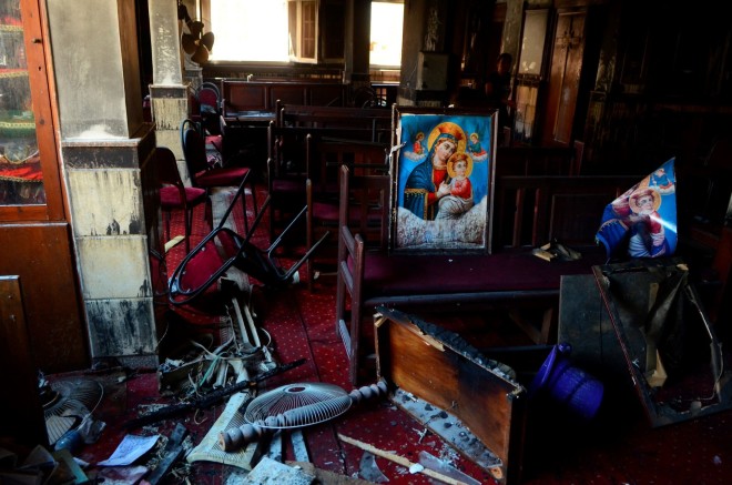 Φωτιά σε εκκλησία στην Αίγυπτο