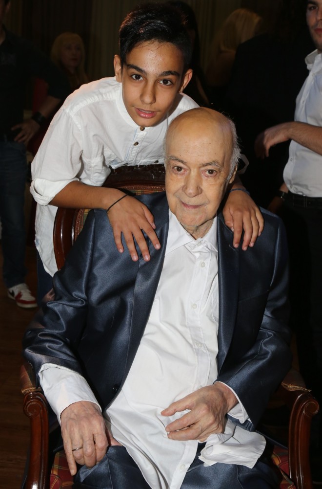 Ο Νίκος με τον πατέρα του Ανδρέα Μπάρκουλη το 2015 