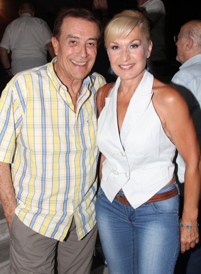 Δάκης & Σόφη Ζανίνου σε θεατρική πρεμιέρα το 2014 