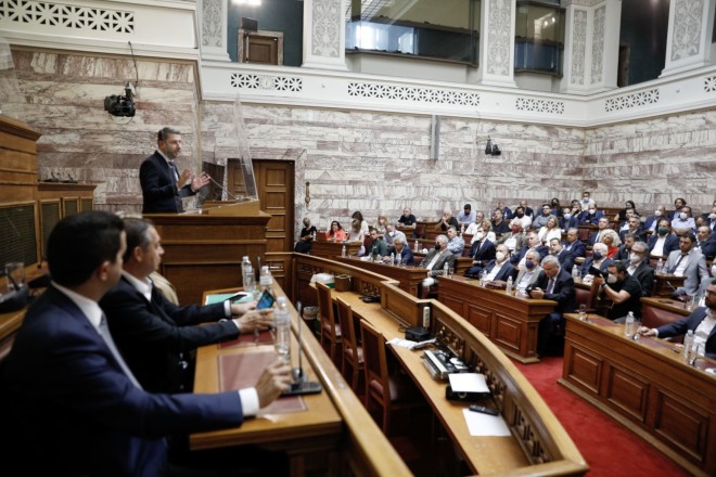 Ο Νίκος Ανδρουλάκης στην κοινή συνεδρίαση ΠΣ και ΚΟ ΠΑΣΟΚ - ΚΙΝΑΛ 