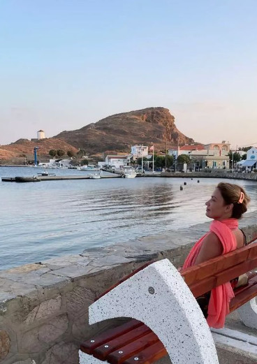 Η Παναγιώτα Βλαντή απολαμβάνει το ελληνικό καλοκαίρι 