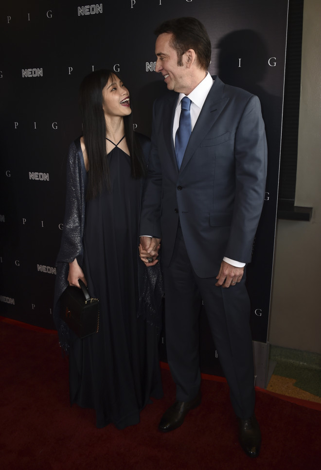 O 58χρονος Nicolas Cage με την 27χρονη σύζυγό του, Riko Shibata -2/ φωτογραφία AP 