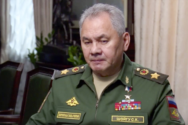 Ο ρώσος υπουργός Άμυνας Σεργκέι Σοϊγκού