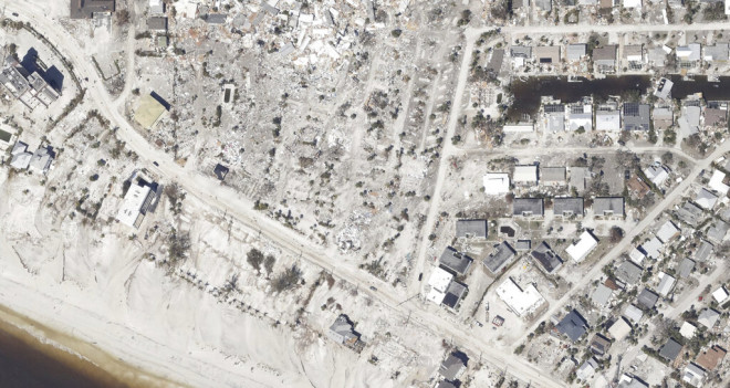 Κυκλώνας Ίαν: δορυφορικές εικόνες από τις καταστροφές 