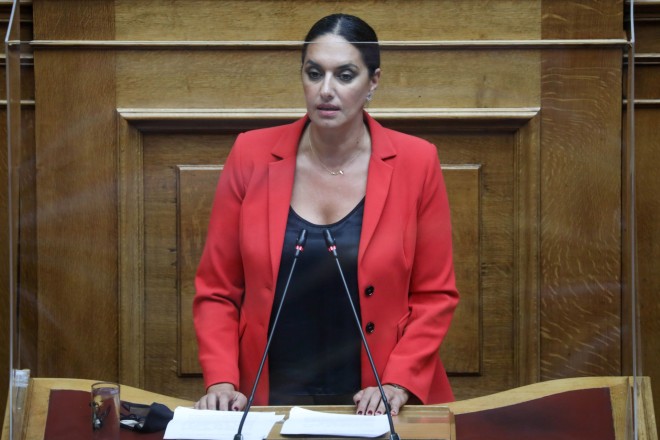 Κατά τη διάρκεια της συνεδρίασης, η βουλευτής της ΝΔ Νόνη Δούνια λιποθύμησε, αφού πρώτα αισθάνθηκε αδιαθεσία