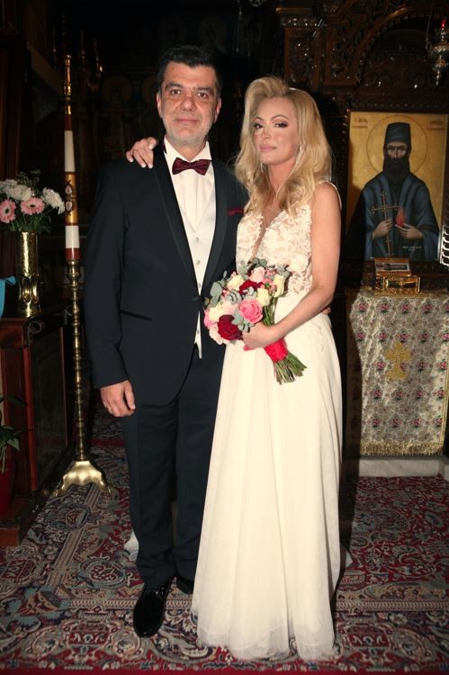 Ο Ανδρέας Πάτσης και η Βίκυ Παπαλουκά στον γάμο τους / NDP