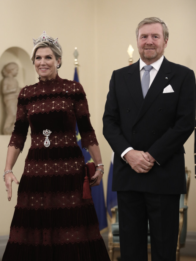 O βασιλιάς Γουλιέλμος - Αλέξανδρος και η βασίλισσα Μαξίμα της Ολλανδίας στο Προεδρικό Μέγαρο - Φωτογραφία InTime
