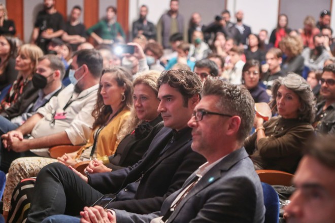 Ο Χριστόφορος Παπακαλιάτης στην ομιλία Μητσοτάκη στο Διεθνές Φεστιβάλ Κινηματογράφου στη Θεσσαλονίκη  