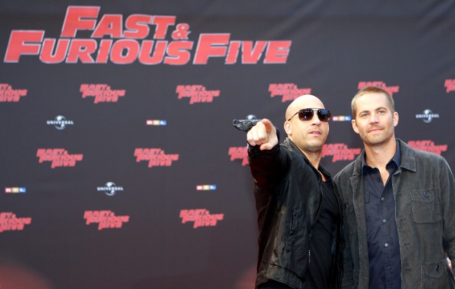 Βιν Ντίζελ και Πολ Γουόκερ στην πρεμιέρα της ταινίας Fast & Furious 5 στην Κολωνία της Γερμανίας το 2011 