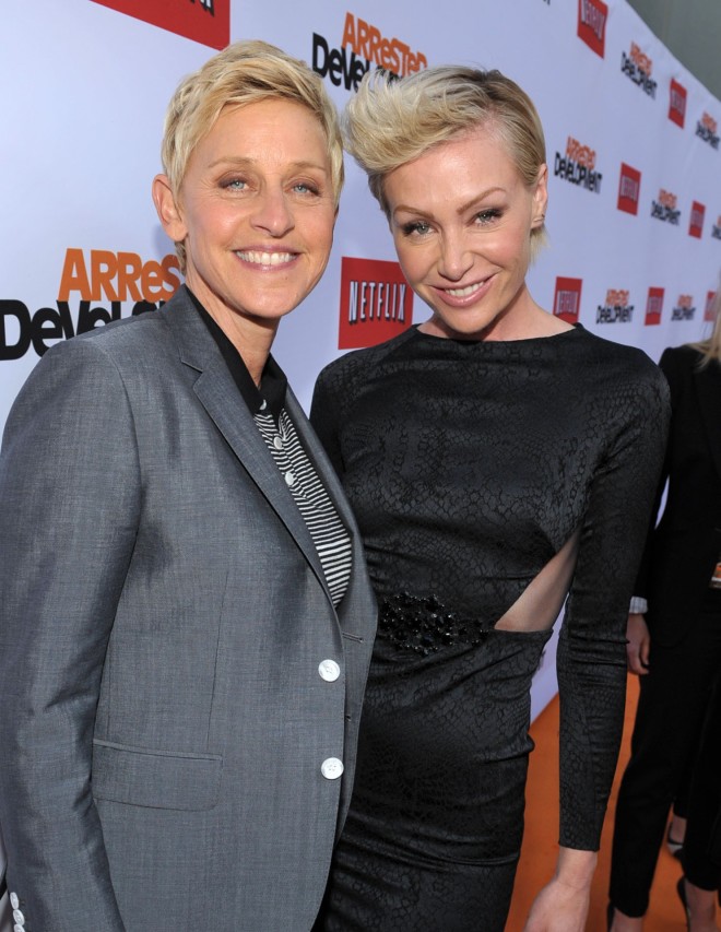 Η Ellen DeGeneres κι η Portia de Rossi σε πρεμιέρα τον Απρίλιο του 2013
