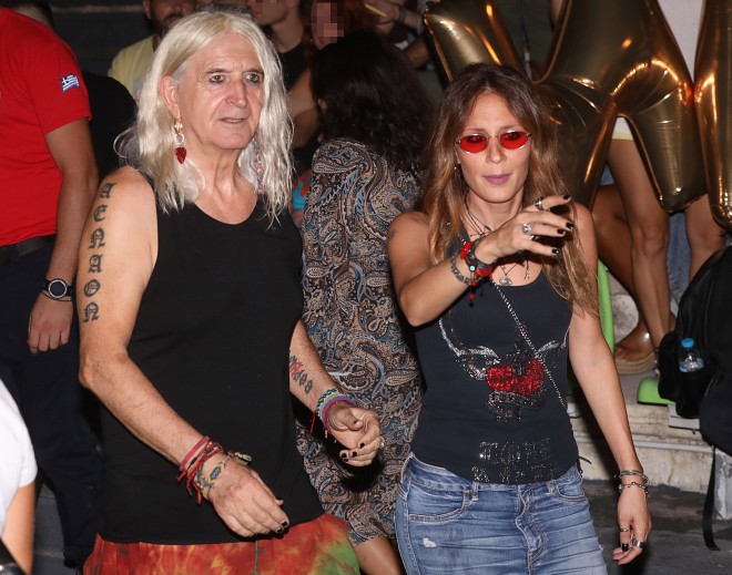 Νίκος Καρβέλας & Έλενα Φερεντίνου σε συναυλία της Άννας Βίσση τον περασμένο Σεπτέμβριο