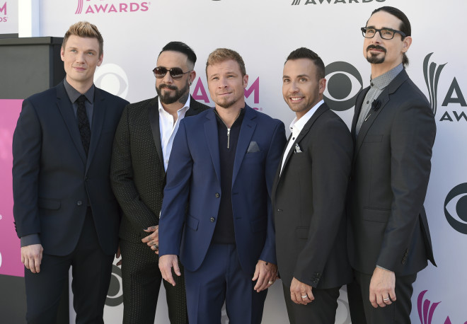 Τα μέλη του συγκροτήματος «Backstreet Boys» - Φωτογραφία AP