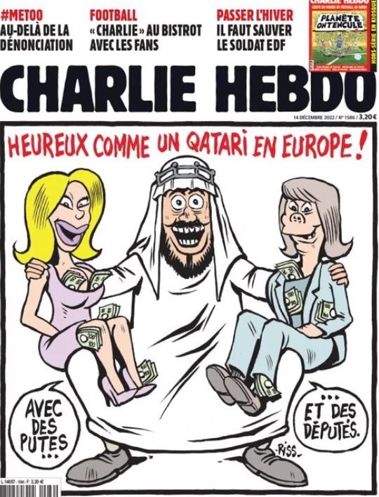 Charlie Hebdo για το Qatargate