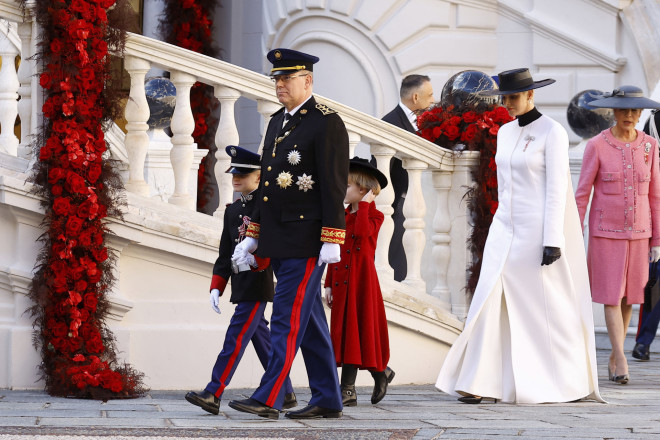 Η πριγκιπική οικογένεια του Μονακό σε πρόσφατη δημόσια εμφάνιση/ φωτογραφία AP