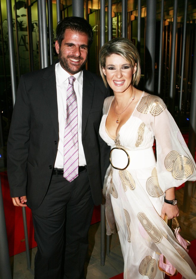 Το πρώην ζευγάρι Φραγκάκη - Κοτταρίδης το 2009/ NDP Photo Agency