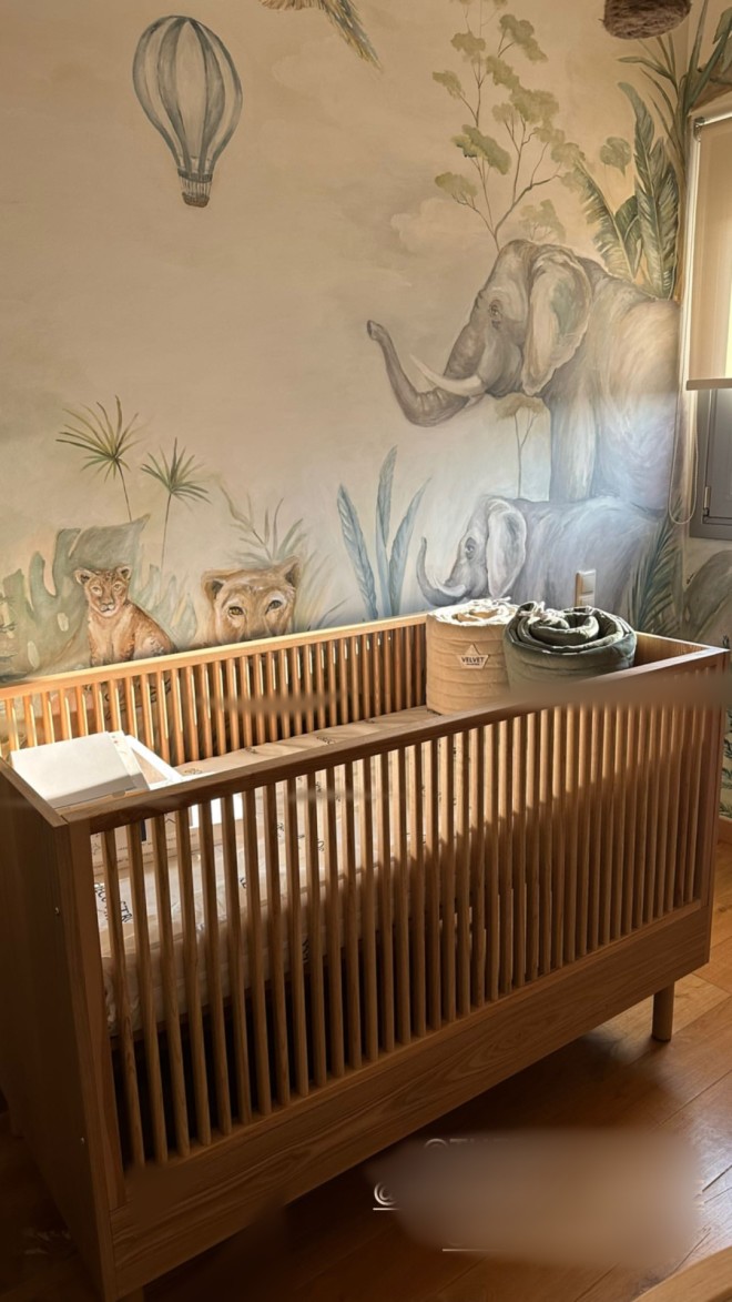 Σπυροπούλου: H υπέροχη τοιχογραφία στο παιδικό δωμάτιο του γιου της!