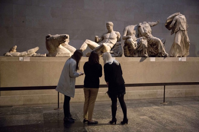 Τα γλυπτά του Παρθενώνα στο Βρετανικό Μουσείο/ ΑΡ images