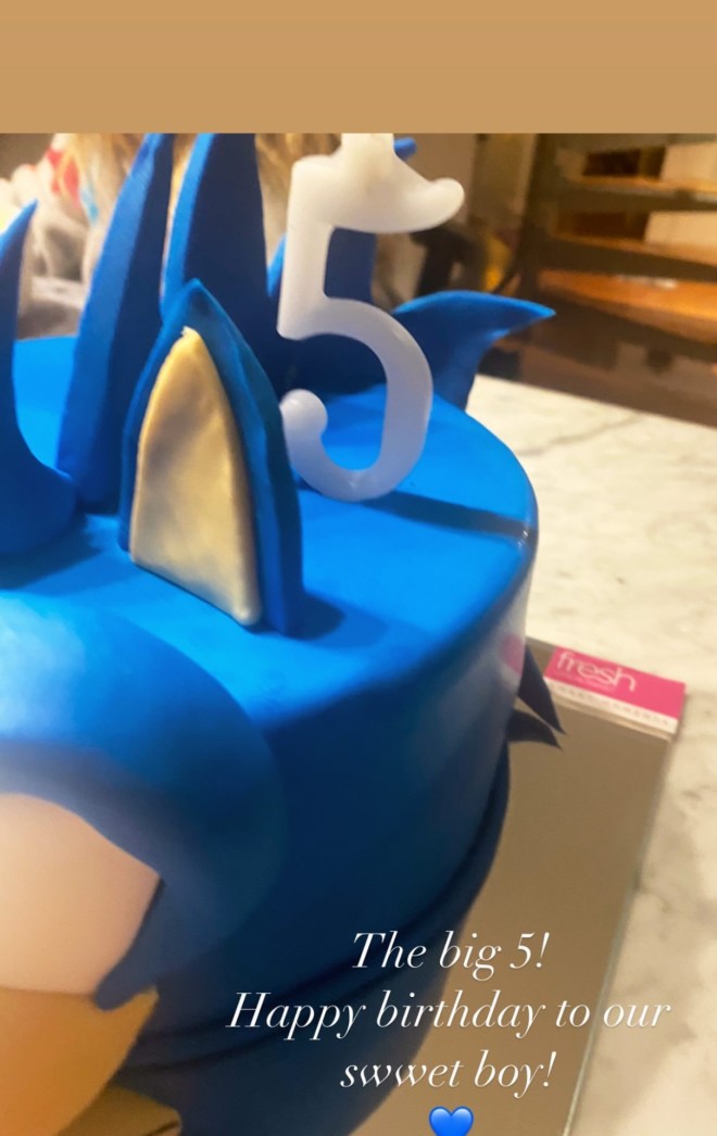 Η τούρτα γενεθλίων του γιου της Βίκυς Καγιά για τα πέμπτα γενέθλιά του