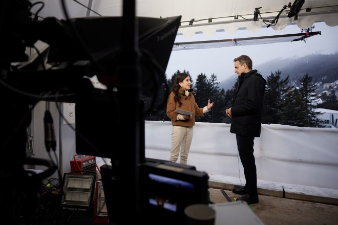 Συνέντευξη Κυριάκου Μητσοτάκη στο CNN από το Νταβός  