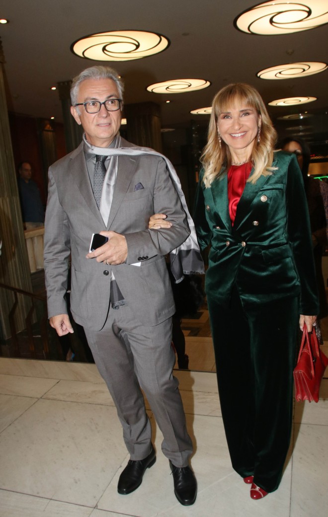 Η Μάρα Ζαχαρέα με τον σύζυγό της, Θεοδώρο Ρουσόπουλο/ φωτογραφία NDP
