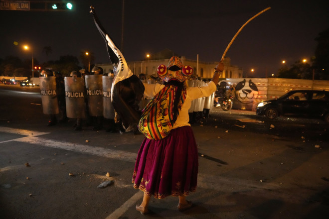 Διαδηλώσεις στη Λίμα/ φωτογραφία ΑΡ