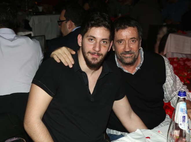 Ο Σπύρος Παπαδόπουλος με τον γιο του, Αλέξανδρο σε μια σπάνια δημόσια εμφάνιση/φωτογραφία NDP
