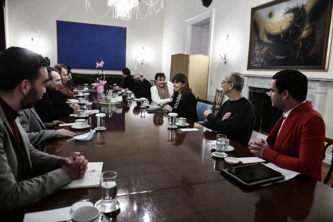 Συνάντηση ΠτΔ με εκπροσώπους της Π.Ο.Θ.Α- φωτογραφία Eurokinissi