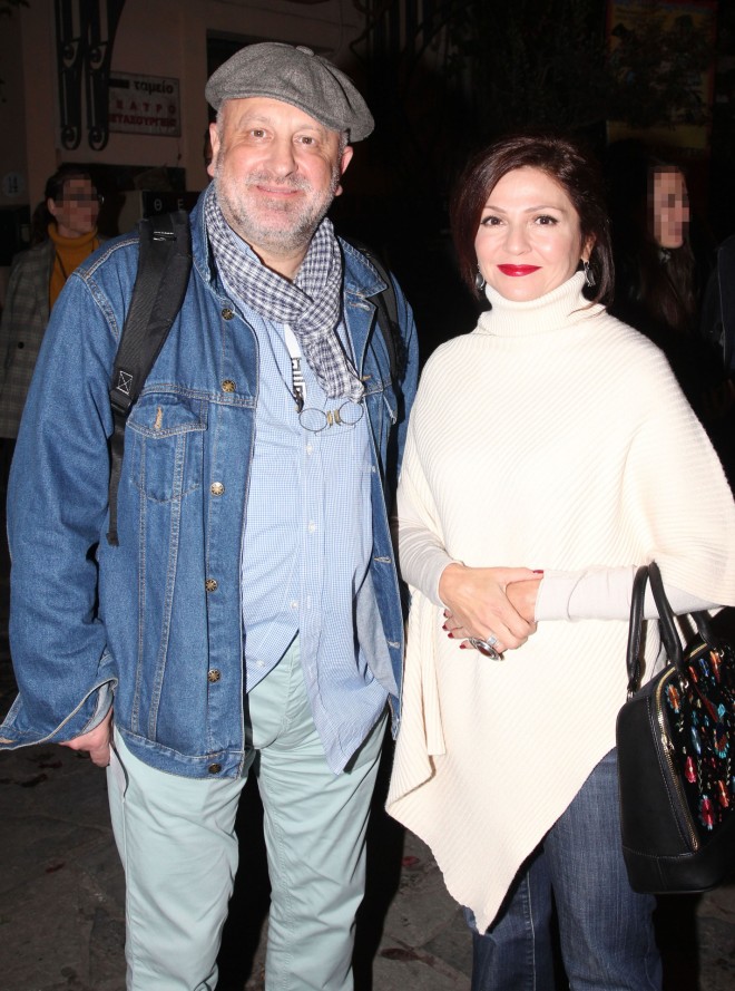Γρηγόρης Καραντινάκης & Ταμίλα Κουλίεβα σε θεατρική πρεμιέρα το 2019