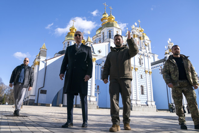 Aπρόσμενη επίσκεψη Μπάιντεν στο Κίεβο- AP Photo/ Evan Vucci