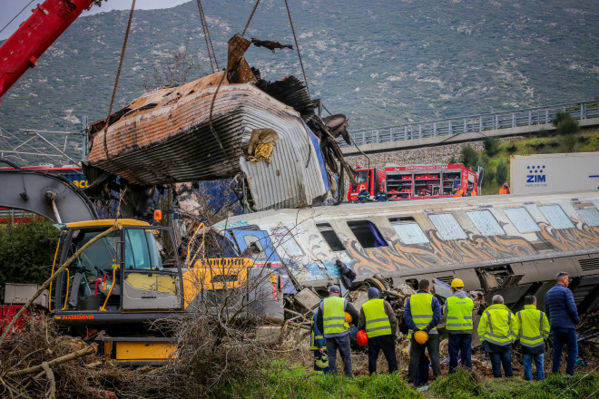 Σιδηροδρομικό δυστύχημα στα Τέμπη με 36 νεκρούς/ Eurokinissi