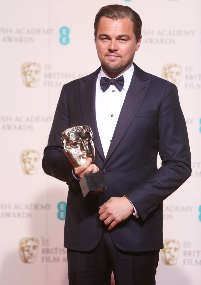 Ο Λεονάρντο Ντι Κάπριο στα βραβεία BAFTA το 2016 