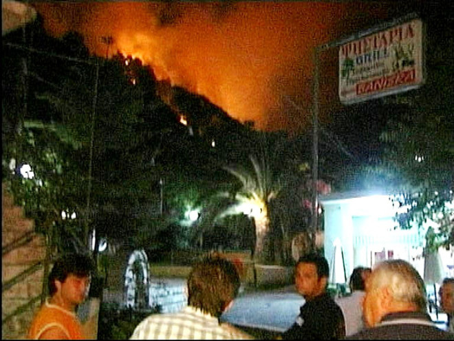 Φωτιά στη Ζαχάρω/ Eurokinissi 26/6/2007