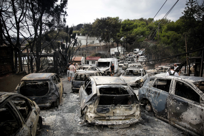 Η καταστροφή από την πυρκαγιά στο Μάτι/  Eurokinissi Στέλιος Μισίνας 24/07/2018