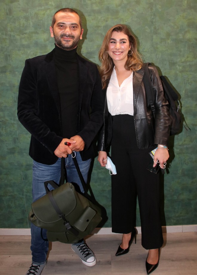 Ο Λεωνίδας Κουτσόπουλος κι η Χρύσα Μιχαλοπούλου σε δημόσια εμφάνισή τους το 2021 