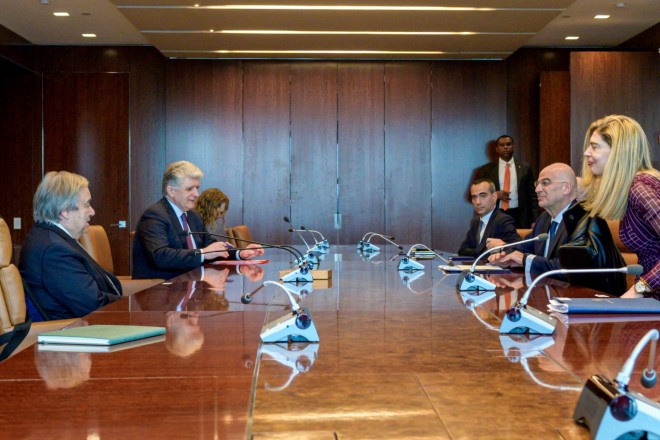 Την επίσημη εκστρατεία της ελληνικής υποψηφιότητας ως μη μόνιμου μέλους του Συμβουλίου Ασφαλείας των Ηνωμένων Εθνών για την περίοδο 2025-26 εγκαινίασε ο υπουργός Εξωτερικών, Νίκος Δένδιας, στη Νέα Υόρκη