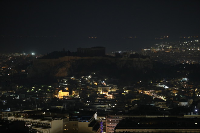 Σβηστά τα φώτα της Ακρόπολης για μία ώρα/ Eurokinissi Παναγόπουλος Γιάννης
